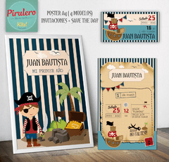 Kit Imprimible Isla Pirata - comprar online