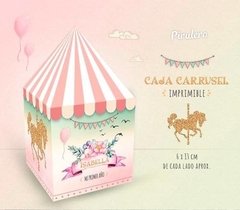 Caja Golosinera imprimible Carrusel