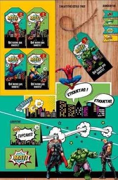 Kit Imprimible Avenger Super Heroes - comprar online