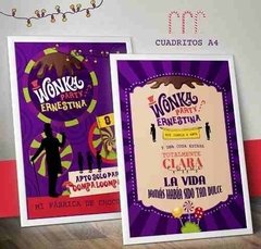 Kit Imprimible Willy Wonka Charlie Su Fábrica De Chocolates - Pirulero