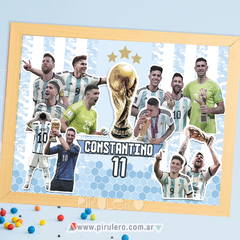 Kit imprimible Argentina Campeón Mundial 2022
