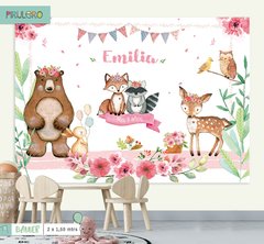 Animales del bosque encantado Sweet - Banner Imprimible