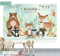 Animales del bosque encantado 2 - Cielo - Banner Imprimible