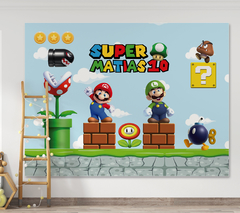 Banner Imprimible Super Mario Bros mod.1