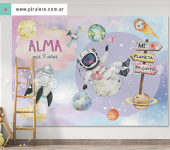 Banner Imprimible Espacio y planetas_astronauta