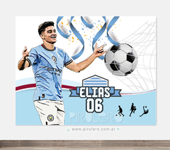 Banner Imprimible Julian Alvarez Manchester City mod 01