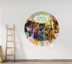 Banner Imprimible Circular Encanto Disney - Mini Banner 50 cm diametro
