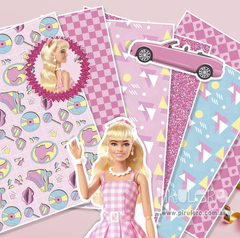 Kit imprimible Barbie Rosa Patines y Rollers - comprar online