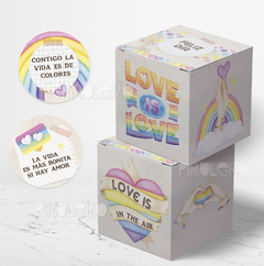 Kit Imprimible Love is Love - Amor en Colores - San Valentín