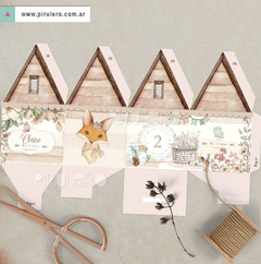 Kit Imprimible Sweet Fox Claire _ Coleccion Bosque Vintage - Pirulero