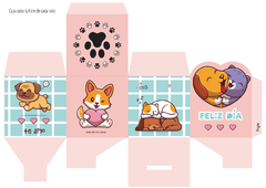 Kit Imprimible Perros y gatos - San valentín en internet