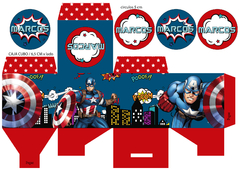 Kit Imprimible Capitan America - comprar online