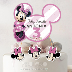 Cake topper Minnie Rosa