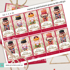 Etiquetas Tags Imprimibles Navidad - Cascanuces - comprar online