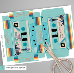 Caja Cassette Stranger Things 4 celeste - comprar online