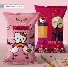 Chip Bag imprimible Hello Kitty Halloween 1