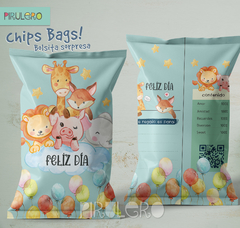 Chip Bags Modelo animales acuarela 1