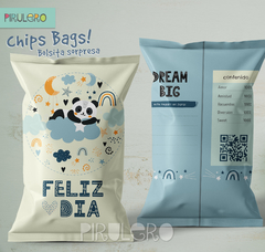 Chip Bags Modelo panda y arcoiris + etiqueta chocolatines - comprar online