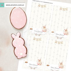 Cookie Card Pascuas Conejitos 1 - comprar online