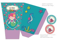 Kit Imprimible Mar y Sirenita - comprar online