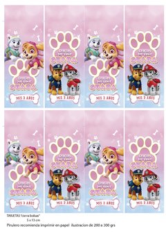 Kit imprimible Patrulla Canina Rosa - comprar online