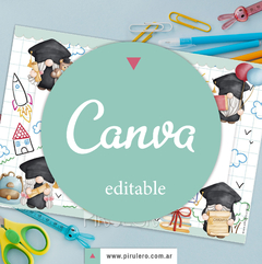 Diploma imprimible Egresaditos Duendes_Canva editable en internet