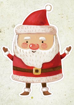 Kit Imprimible Navidad, Papá Noel y sus amigos en internet