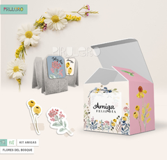 Kit Imprimible Amigas_Flores del bosque