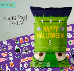 Chip Bags + Papel A4 - Halloween 1