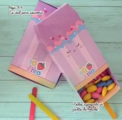 Kit imprimible Helados, heladitos rosa y lila pastel - tienda online