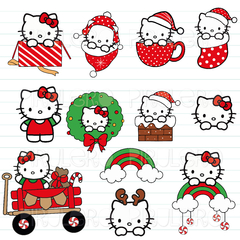 Cliparts Hello Kitty Navidad Kit Imagenes Png - comprar online