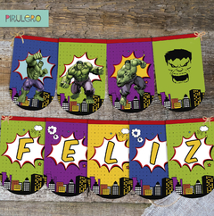 Kit Imprimible Increible Hulk - Super Heroes Avengers