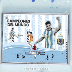 Kit imprimible Julian Alvarez_Futbol Argentina_campeones del mundo - tienda online