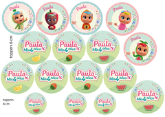 Kit imprimible Bebés llorones Tutti Frutti, cry babies - comprar online