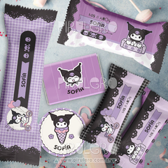 Kit Imprimible Kuromi lila y violeta en internet