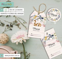 Kit imprimible Día de la madre Ciervita y flores del bosque - tienda online