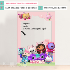 Marco Selfie Photo Booth La casa de las muñecas de Gabby Para Imprimir - comprar online
