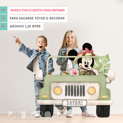 Marco Photo Booth Minnie Safari Jeep Para Imprimir