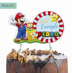 Cake topper Super Mario Bros