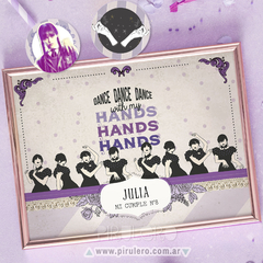 Kit Imprimible Merlina Addams - Wednesday collage en internet