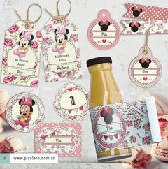 Kit imprimible Minnie Bebé Shabby Chic en internet