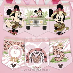 Kit imprimible Minnie Safari - comprar online