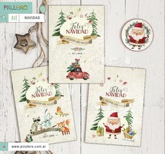 Kit Imprimible Navidad, Papá Noel y sus amigos - comprar online
