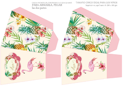 Kit Imprimible Flamenco Rosa - tienda online