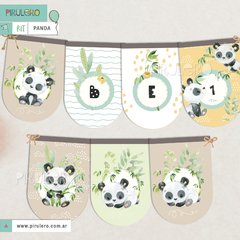 Kit imprimible Panda en internet