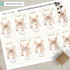 Kit Imprimible Pascuas Conejitos y Arcoiris - tienda online