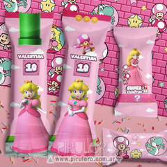 Kit imprimible Princesa Peach Super Mario Bros Rosa - Pirulero
