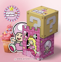 Kit imprimible Princesa Peach Super Mario Bros Rosa - comprar online