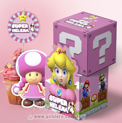 Kit imprimible Princesa Peach Super Mario Bros Rosa en internet