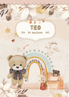 Kit Imprimible Oso Teddy_acuarela y arcoiris